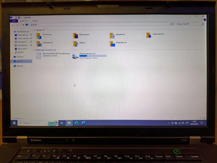 Ноутбук Б-клас Lenovo ThinkPad T530 / 15.6" (1600x900) TN / Intel Core i5-3230M (2 (4) ядра по 2.6 - 3.2 GHz) / 4 GB DDR3 / 120 GB SSD / Intel HD Graphics 4000 / WebCam б/в - зображення 8