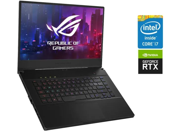 Ігровий ноутбук Б-клас Asus ROG Zephyrus GU502GW / 15.6" (1920x1080) IPS / Intel Core i7-9750H (6 (12) ядер по 2.6 - 4.5 GHz) / 16 GB DDR4 / 500 GB SSD / nVidia GeForce RTX 2070 Max-Q, 8 GB GDDR6, 256-bit / WebCam б/в - зображення 1