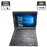 Ноутбук Dell Latitude E7440 / 14" (1920x1080) TN Touch / Intel Core i5-4310U (2 (4) ядра по 2.0 - 3.0 GHz) / 8 GB DDR3 / 128 GB SSD / Intel HD Graphics 4400 / WebCam б/в