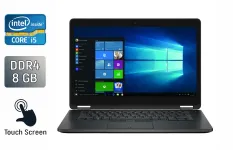 Ультрабук Dell Latitude E7470 / 14" (2560x1440) IPS Touch / Intel Core i5-6300U (2 (4) ядра по 2.4 - 3.0 GHz) / 8 GB DDR4 / 240 GB SSD / Intel HD Graphics 520 / WebCam / Windows 10 б/в
