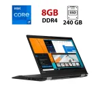 Ультрабук-трансформер Lenovo ThinkPad X390 Yoga / 13.3" (1920x1080) IPS Touch / Intel Core i7-8550U (4 (8) ядра по 1.8 - 4.0 GHz) / 8 GB DDR4 / 240 GB SSD / Intel UHD Graphics / WebCam / 4G б/в