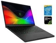 Ігровий ноутбук Б-клас Razer Blade 15 RZ09-0300 / 15.6" (1920x1080) IPS / Intel Core i7-9750H (6 (12) ядер по 2.6 - 4.5 GHz) / 16 GB DDR4 / 120 GB SSD + 1000 GB HDD / nVidia GeForce GTX 1660 Ti, 6 GB GDDR6, 192-bit / WebCam б/в