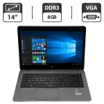 Ноутбук Б-клас HP EliteBook 840 G1 / 14" (1600x900) TN / Intel Core i5-4210U (2 (4) ядра по 1.7 - 2.7 GHz) / 8 GB DDR3 / 500 GB HDD / Intel HD Graphics 4400 / WebCam / Windows 10 Pro б/в