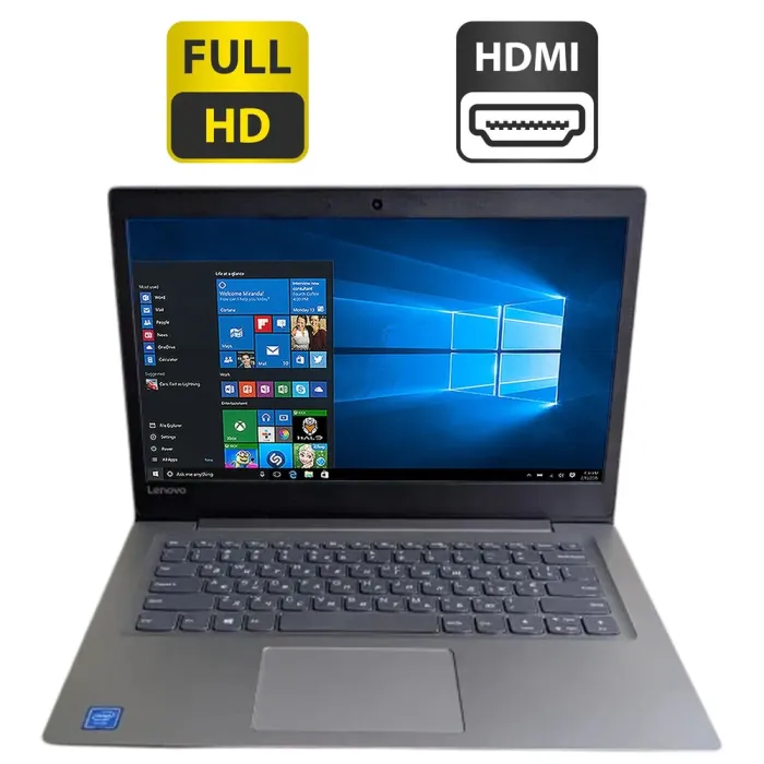 Ноутбук Lenovo Ideapad S130-14IGM / 14" (1920x1080) TN / Intel Celeron N4000 (2 ядра по 1.1 - 2.6 GHz) / 4 GB DDR4 / 64 GB SSD / Intel UHD Graphics 600 / WebCam б/в - зображення 1