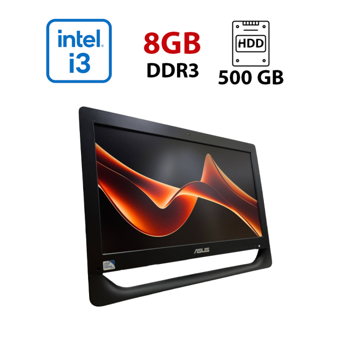 Моноблок Asus ET2013IUKI / 20" (1600x900) TN / Intel Core i3-3240 (2 (4) ядра по 3.4 GHz) / 8 GB DDR3 / 500 GB HDD / Intel HD Graphics / WebCam б/в - зображення 1