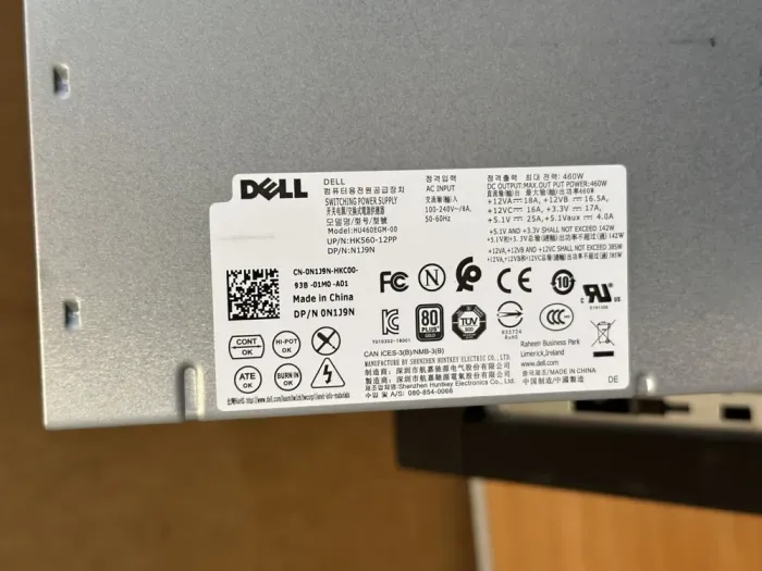 Комп'ютер Б-клас Dell Precision 3630 Tower / Intel Xeon E-2186G (6 (12) ядер по 3.8 - 4.7 GHz) / 32 GB DDR4 / 1000 GB SSD / Intel UHD Graphics P630 / 460W / DVD-ROM / DisplayPort / HDMI б/в - зображення 11