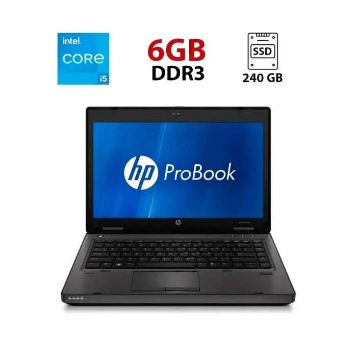 Ноутбук HP ProBook 6470b / 14" (1366x768) TN / Intel Core i5-3210M (2 (4) ядра по 2.5 - 3.1 GHz) / 6 GB DDR3 / 240 GB SSD / Intel HD Graphics 4000 / WebCam б/в - зображення 1