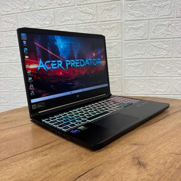 Ігровий ноутбук Б-клас Acer Predator Triton PT315-53 / 15.6" (2560x1440) IPS / Intel Core i7-11800H (8 (16) ядер по 2.3 - 4.6 GHz) / 16 GB DDR4 / 1000 GB SSD / nVidia GeForce RTX 3070, 8 GB GDDR6, 256-bit / WebCam б/в - зображення 4