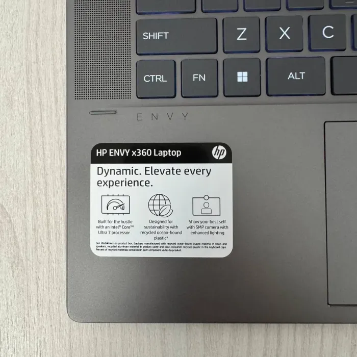 Ультрабук-трансформер HP Envy x360 15-fe1073cl / 15.6" (1920x1080) IPS Touch / Intel Core Ultra 7 155U (12 (14) ядер по 1.7 - 4.8 GHz) / 32 GB DDR5 / 1000 GB SSD NVMe / Intel Graphics / WebCam б/в - зображення 10