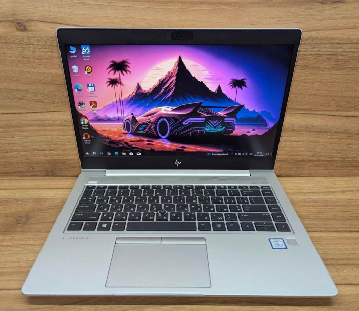 Ультрабук Б-клас HP EliteBook 840 G6 / 14" (1920x1080) IPS / Intel Core i5-8265U (4 (8) ядра по 1.6 - 3.9 GHz) / 16 GB DDR4 / 512 GB SSD / Intel UHD Graphics 620 / TouchID / WebCam / Windows 10 б/в - изображение 2