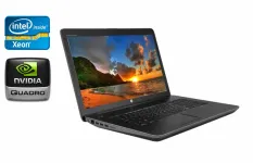 Мобільна робоча станція HP zBook 17 G3 / 17.3" (1920x1080) IPS / Intel Xeon E3-1575M v5 (4 (8) ядра по 3.0 - 3.9 GHz) / 32 GB DDR4 / 1000 GB SSD / nVidia Quadro M5000M, 8 GB GDDR5, 256-bit / WebCam / Fingerprint / Windows 10 б/в