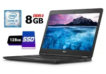 Ультрабук Б-клас Dell Latitude E7470 / 14" (1366x768) TN / Intel Core i5-6300U (2 (4) ядра по 2.4 - 3.0 GHz) / 8 GB DDR4 / 128 GB SSD / Intel HD Graphics 520 / WebCam / Fingerprint / HDMI / miniDP / Windows 10 б/в