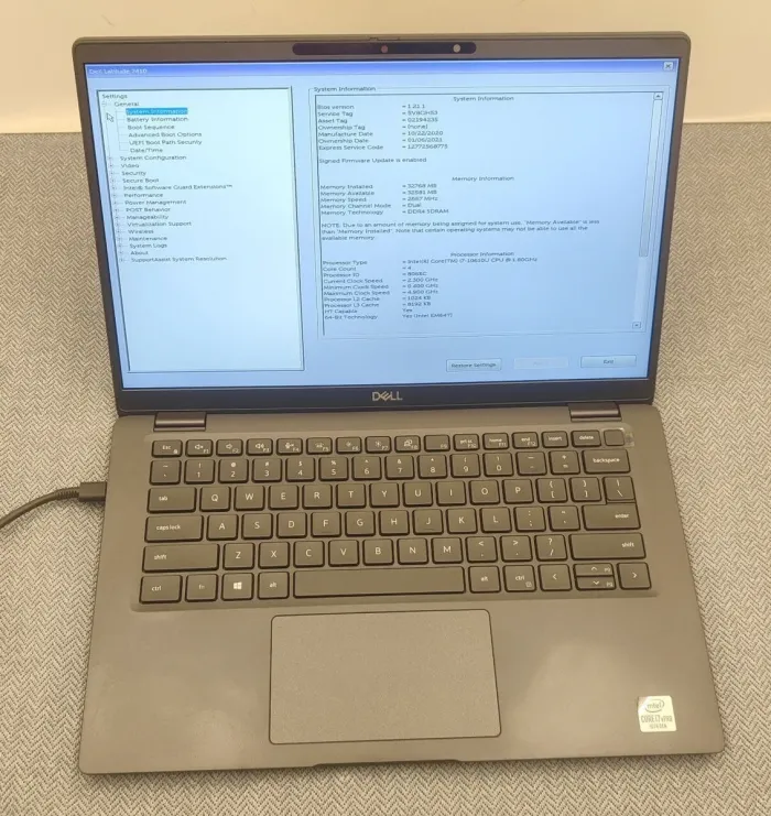 Ультрабук Dell Latitude 7410 / 14" (3840x2160) IPS / Intel Core i7-10610U (4 (8) ядра по 1.8 - 4.9 GHz) / 32 GB DDR4 / 512 GB SSD M.2 / Intel UHD Graphics / WebCam б/в - зображення 2