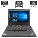 Ноутбук Lenovo ThinkPad T420 / 14" (1600x900) TN / Intel Core i5-2520M (2 (4) ядра по 2.5 - 3.2 GHz) / 8 GB DDR3 / 128 GB SSD / Intel HD Graphics 3000 / WebCam / DVD-ROM б/в