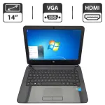 Ноутбук HP 14 / 14" (1366x768) TN / Intel Celeron N2840 (2 ядра по 2.16 - 2.58 GHz) / 4 GB DDR3 / 500 GB HDD / Intel HD Graphics / WebCam / Wi-Fi б/в