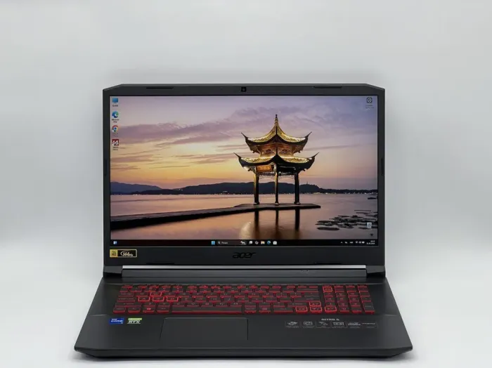 Ігровий ноутбук Acer Nitro 5 AN517-54-79L1 / 17.3" (1920x1080) IPS / Intel Core i7-11800H (8 (16) ядер по 2.3 - 4.6 GHz) / 16 GB DDR4 / 512 GB SSD / nVidia GeForce RTX 3050 Ti, 4 GB GDDR6, 128-bit / WebCam б/в - зображення 2