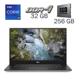 Робоча станція Dell Precision 5540 / 15.6" (3840x2160) UHD 4K IPS Touch / Intel Core i9-9980HK (8 (16) ядер по 2.4 - 5.0 GHz) / 32 GB DDR4 / 256 GB SSD / nVidia Quadro T2000, 4 GB GDDR5, 128-bit / WebCam б/в