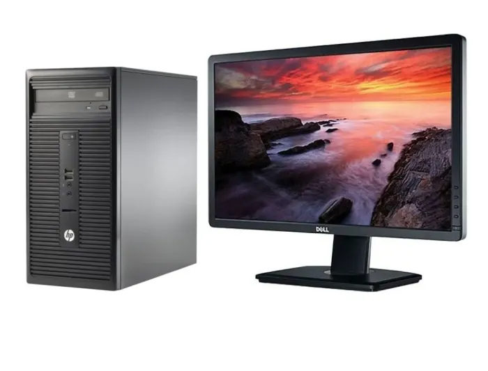 Комплект ПК Б-клас: HP 280 G1 Tower / Intel Core i5-4590 (4 ядра по 3.3 3 3.7 GHz) / 8 GB DDR3 / 500 GB HDD / Intel HD Graphics 4600 / DVD-RW + Монітор Dell UltraSharp U2312HMt / 23" (1920x1080) IPS / VESA 100x100 б/в - зображення 1