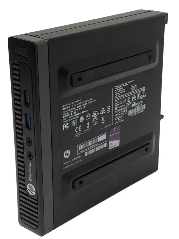 Комп'ютер HP EliteDesk 800 G1 Desktop Mini USFF / Intel Core i5-4590T (4 ядра по 2.0 - 3.0 GHz) / 8 GB DDR3 / 240 GB SSD / Intel HD Graphics 4600 / DisplayPort б/в - зображення 3