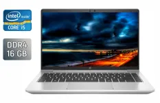 Ноутбук Б-клас HP ProBook 440 G8 / 14" (1920x1080) IPS / Intel Core i5-1135G7 (4 (8) ядра по 2.4 - 4.2 GHz) / 16 GB DDR4 / 480 GB SSD / Intel Iris Xe Graphics / WebCam / TouchID / Windows 10 б/в