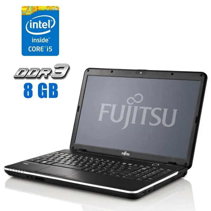 Ноутбук Fujitsu LifeBook A512 / 15.6" TN / Intel Core i5-3230M (2(4) ядра по 2.6-3.2 GHz) / 8 GB DDR3 / 300GB HDD / HD Graphics 4000 / WebCam б/в - зображення 1