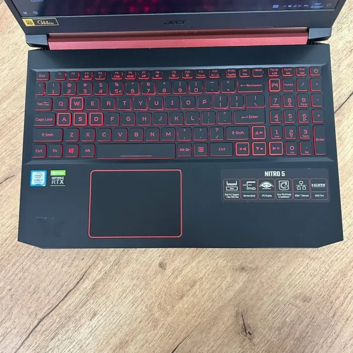 Ігровий ноутбук Б-клас Acer Nitro 5 AN515-54 / 15.6" (1920x1080) IPS / Intel Core i7-9750H (6 (12) ядер по 2.6 - 4.5 GHz) / 16 GB DDR4 / 512 GB SSD / nVidia GeForce RTX 2060, 6 GB GDDR6, 192-bit / WebCam б/в - зображення 7