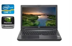 Мобільна робоча станція Б-клас Fujitsu Celsius H780 / 15.6" (1920x1080) IPS / Intel Core i7-8750H (6 (12) ядер по 2.2 - 4.1 GHz) / 16 GB DDR4 / 512 GB SSD / nVidia Quadro P600, 4 GB GDDR5, 128-bit / USB Type-C / VGA б/в