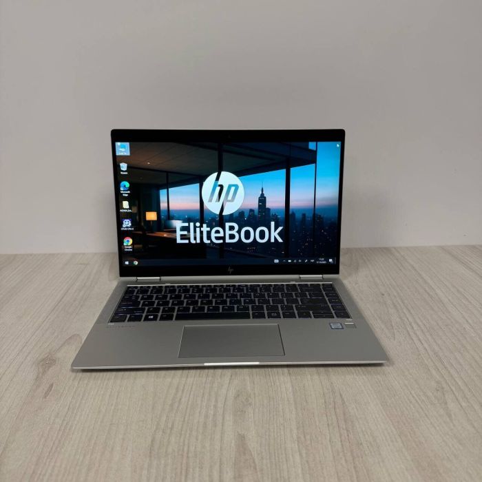 Ультрабук-трансформер HP EliteBook x360 1040 G6 / 14" (1920x1080) IPS Touch / Intel Core i5-8265U (4 (8) ядра по 1.6 - 3.9 GHz) / 16 GB DDR3 / 256 GB SSD M.2 / Intel UHD Graphics / WebCam б/в - зображення 2