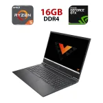 Ігровий ноутбук HP Victus 16-E0017NO / 16" (1920x1080) IPS / AMD Ryzen 5 5600H (6 (12) ядер по 3.3 - 4.2 GHz) / 16 GB DDR4 / 480 GB SSD / nVidia GeForce RTX 3060, 6 GB GDDR6, 192-bit / WebCam б/в