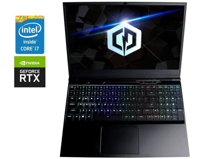 Ігровий ноутбук CyberPowerPC Tracer III 15 / 15.6" (1920x1080) IPS / Intel Core i7-9750H (6 (12) ядер по 2.6 - 4.5 GHz) / 16 GB DDR4 / 480 GB SSD / nVidia GeForce RTX 2060, 6 GB GDDR6, 192-bit / WebCam б/в - зображення 1