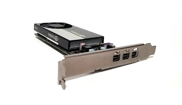 Дискретна відеокарта nVidia Quadro T400, 4 GB GDDR6, 64-bit / 3x miniDP / Tower б/в - зображення 2