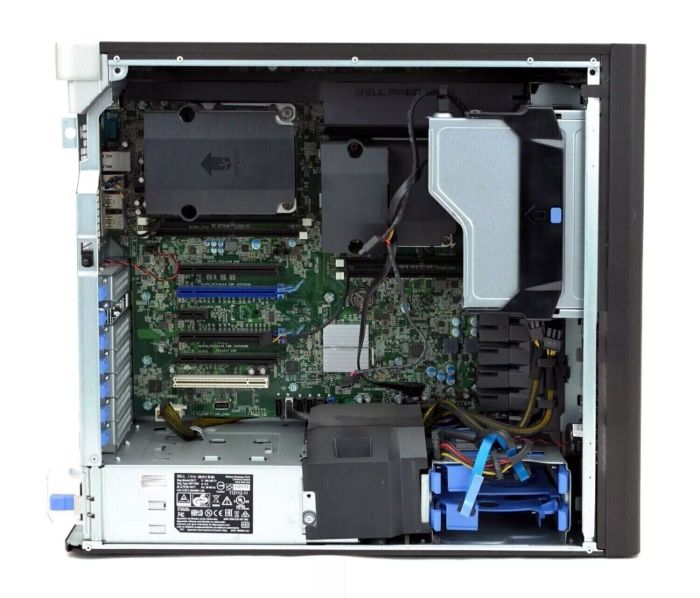Сервер Dell Precision T7810 Tower / 2x Intel Xeon E5-2683 v4 (16 (32) ядер по 2.1 - 3.0 GHz) / 256 GB DDR4 / 256 GB SSD M.2 / 685W / Win 10 Pro б/в - зображення 4