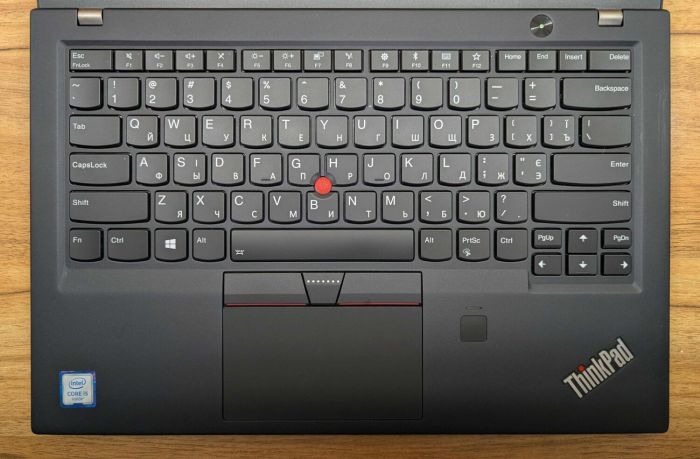 Ультрабук Lenovo ThinkPad x1 Carbon / 14" (1920x1080) IPS / Intel Core i5-6200U (2 (4) ядра по 2.3 - 2.8 GHz) / 8 GB DDR3 / 512 GB SSD / Intel HD Graphics 520 / WebCam / Fingerprint / Windows 10 б/в - зображення 3