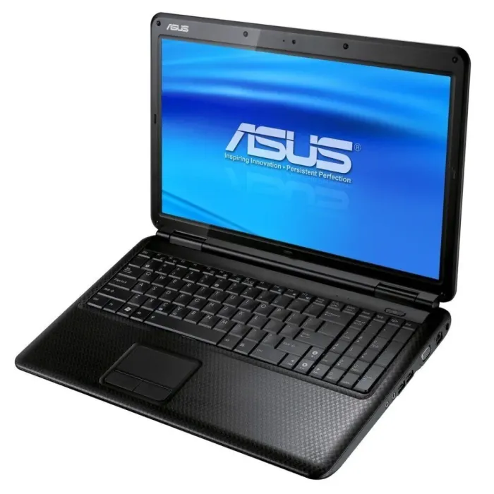 Ноутбук Asus K50C / 15.6" (1366x768) TN / Intel Celeron 220 (1 ядро по 1.2 GHz) / 4 GB DDR2 / 120 GB SSD / SIS Mirage 3 Graphics / WebCam / АКБ не тримає б/в - зображення 1