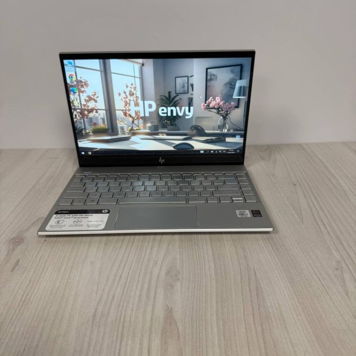 Ультрабук Б-клас HP Envy 13-aq1013dx / 13.3" (3840x2160) IPS Touch / Intel Core i7-1065G7 (4 (8) ядра по 1.3 - 3.9 GHz) / 8 GB DDR4 / 512 GB SSD NVMe / Intel Iris Plus Graphics / WebCam б/в - зображення 2