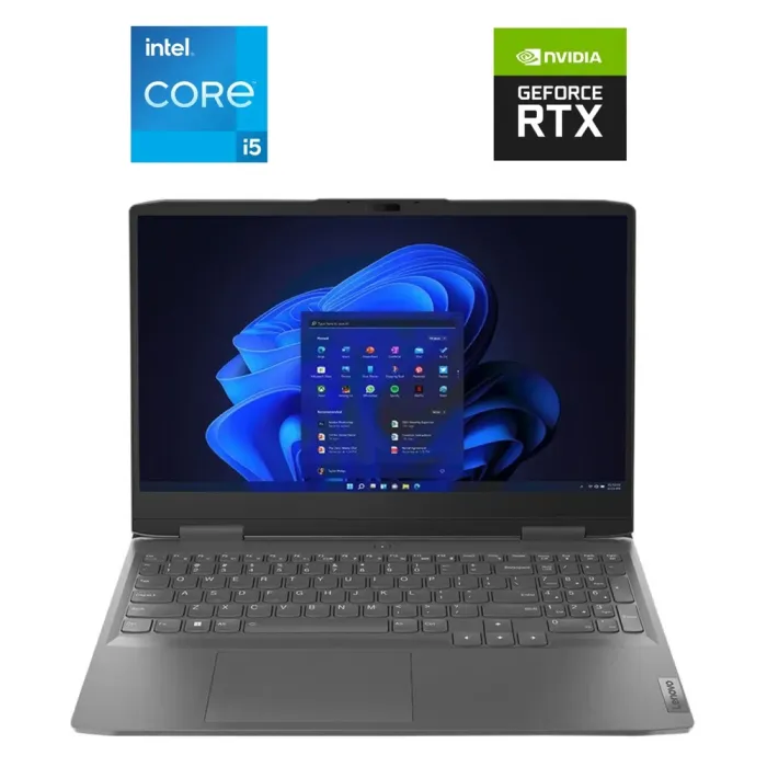 Ігровий ноутбук Lenovo LOQ 15IRH8 / 15,6" (1920x1080) IPS / Intel Core i5-13420H (8 (12) ядер по 2.1 - 4.6 GHz) / 16 GB DDR5 / 1000 GB SSD NVMe / nVidia GeForce RTX 3050, 6 GB GDDR6, 96-bit / WebCam б/в - зображення 1