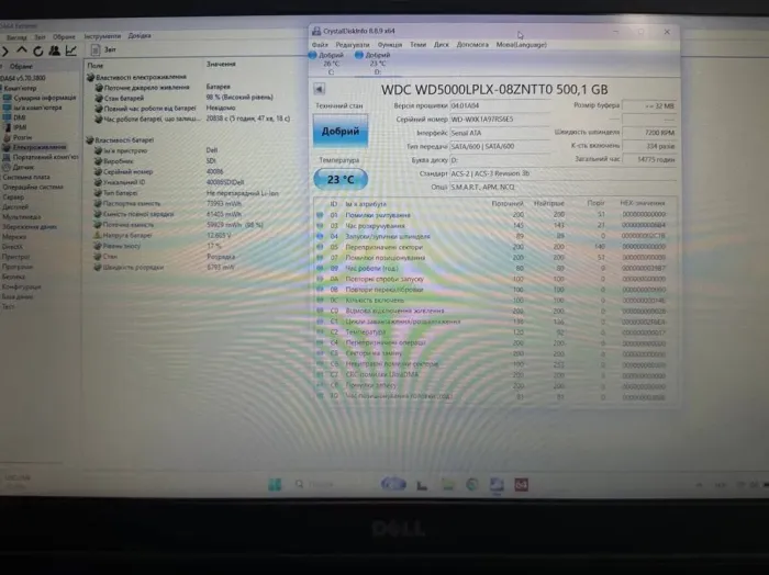 Ігровий ноутбук Dell Inspiron 15 5576 / 15.6" (1920x1080) TN / AMD A10-9630P (4 ядра по 2.6 - 3.3 GHz) / 16 GB DDR4 / 128 GB SSD + 500 GB HDD / AMD Radeon RX 460, 4 GB GDDR5, 128-bit / WebCam / Win 11 б/в - зображення 9
