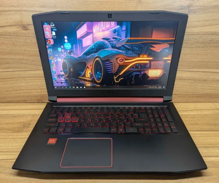 Ігровий ноутбук Acer Nitro 5 AN515-42 / 15.6" (1920x1080) IPS / AMD Ryzen 5-2500U (4 (8) ядра по 2.0 - 3.6 GHz) / 16 GB DDR4 / 500 GB SSD / AMD Radeon RX 560X, 4 GB GDDR5, 128-bit / WebCam / Windows 10 б/в - зображення 2