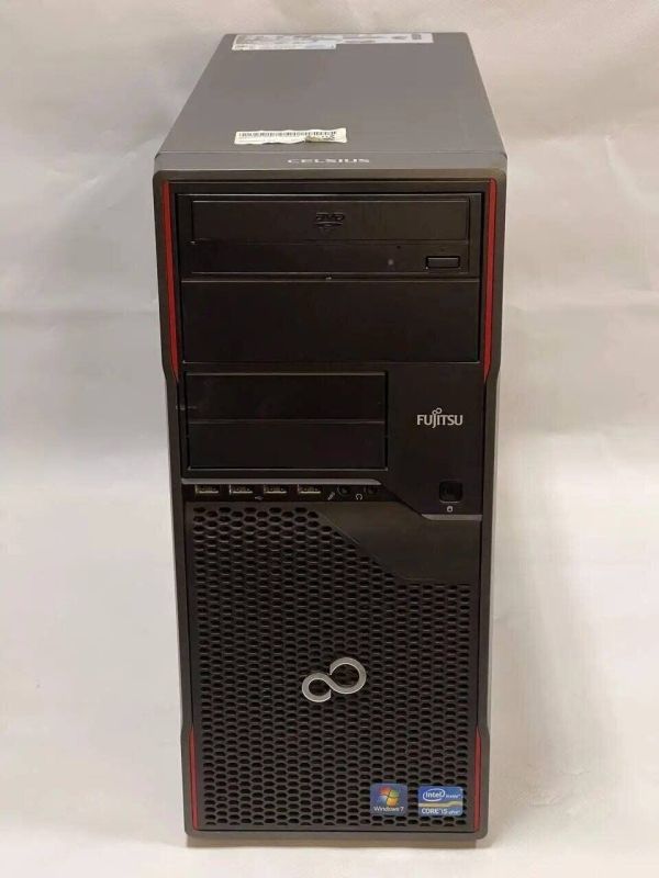 Комп'ютер Fujitsu Celsius W410 Tower / Intel Core i5-2400 (4 ядра по 3,1 - 3,4 ГГц) / 16 ГБ DDR3 / 120 ГБ SSD + 500 ГБ HDD / Intel HD Graphics 2000 / DVD-ROM б/в - изображение 2