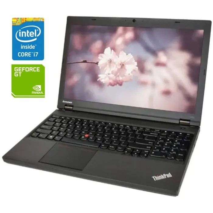 Ноутбук Lenovo ThinkPad T540p / 15.6" (2880x1620) IPS / Intel Core i7-4700QM (4 (8) ядра по 2.4 - 3.4 GHz) / 16 GB DDR3 / 256 GB SSD / nVidia GeForce GT 730M, 1 GB DDR3, 64-bit / WebCam б/в - зображення 1