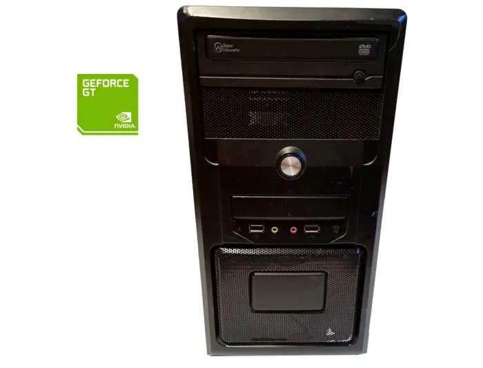 ПК Б-клас Gigabyte Tower / Intel Core i3-2120 (2 (4) ядра по 3.3 GHz) / 8 GB DDR3 / 320 GB HDD / nVidia GeForce GT 440, 1 GB GDDR3, 128-bit / DVD-RW / 350W б/в - зображення 1