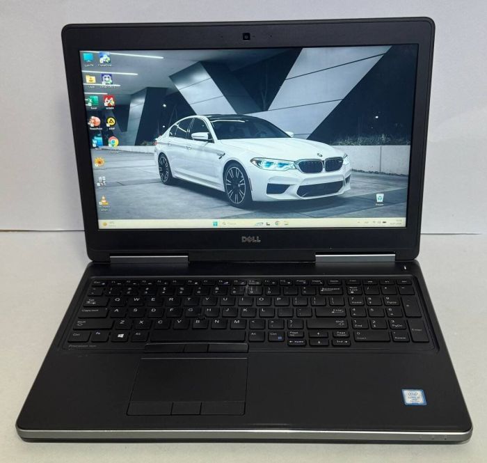 Мобільна робоча станція Dell Precision 7520 / 15,6" (1920x1080) IPS / Intel Core i7-7820HQ (4 (8) ядра по 2,9 - 3,9 ГГц) / 16 ГБ DDR4 / 256 ГБ SSD / nVidia Quadro M1200, 4 ГБ GDDR5, 128-біт / WebCam б/в - зображення 2