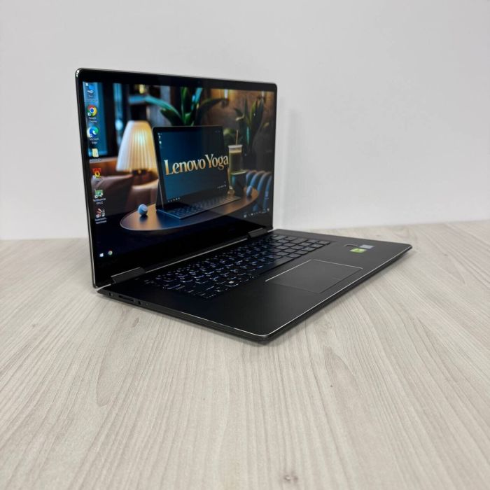 Ноутбук-трансформер Lenovo Yoga 710-15IKB / 15.6" (1920x1080) IPS Touch / Intel Core i5-7200U (2 (4) ядра по 2.5 - 3.1 GHz) / 16 GB DDR4 / 512 GB SSD NVMe / nVidia GeForce 940MX, 2 GB GDDR5, 64-bit / WebCam б/в - зображення 4
