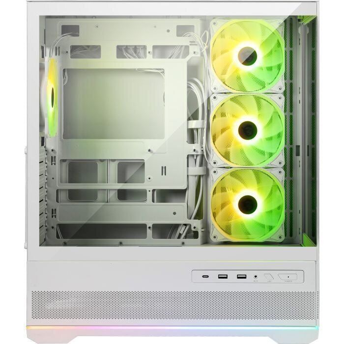 Ігровий ПК Ice MAG PANO 110R PZ WHITE Tower / AMD Ryzen 5 8400F (6 (12) ядер по 4,2 - 4,7 ГГц) / 16 ГБ DDR5 / 960 ГБ SSD / nVidia GeForce RTX 5060, 8 ГБ GDDR7, 128-bit - зображення 3