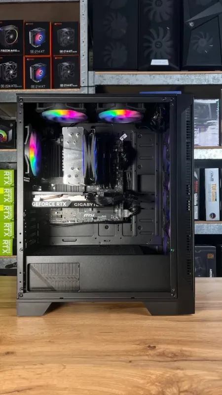 Збірка під замовлення:ігровий ПК MSI MAG Forge 120A Tower / AMD Ryzen 5 5600 (6 (12) ядер по 3.5 - 4.4 GHz) / 32 GB DDR4 / 1000 GB SSD M.2 / nVidia GeForce RTX 4060, 8 GB GDDR6, 128-bit / 650W - зображення 5