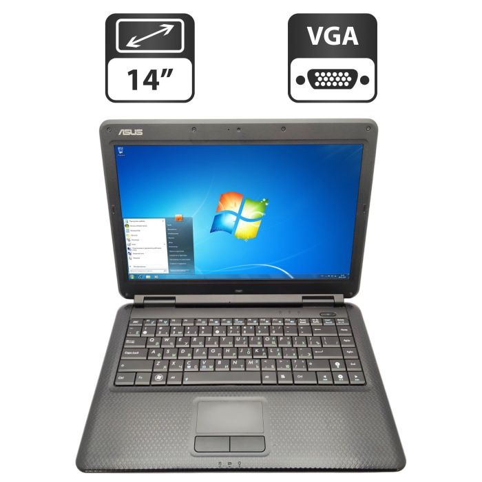 Ноутбук Asus P81 / 14" (1366x768) TN / Intel Core 2 Duo T6400 (2 ядра по 2.0 GHz) / 4 GB DDR2 / 250 GB HDD / Intel Graphics / WebCam б/в - зображення 1
