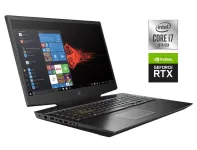 Ігровий ноутбук Б-клас HP Omen 17t-cb100 / 17.3" (3840x2160) IPS / Intel Core i7-10750H (6 (12) ядер по 2.6 - 5.0 GHz) / 16 GB DDR4 / 512 GB SSD NVMe / nVidia GeForce RTX 2060, 6 GB GDDR6, 192-bit / WebCam б/в