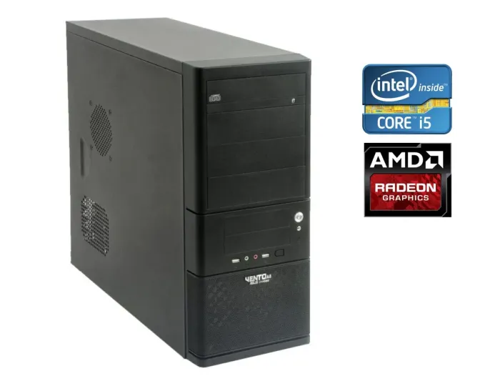 ПК Б-клас Asus Vento A8 Tower / Intel Core i5-3470S (4 ядра по 2.9 - 3.6 GHz) / 8 GB DDR3 / 500 GB HDD / AMD Radeon HD 5450, 2 GB DDR3, 64-bit / 500W / DVD-RW б/в - зображення 1