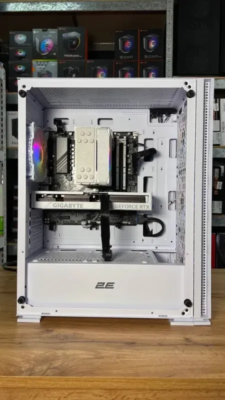 Збірка під замовлення: ігровий ПК 2E Gaming Virtus Neo White Tower / AMD Ryzen 5 7500F (6 (12) ядер по 3.7 - 5.0 GHz) / 32 GB DDR5 / 1000 GB SSD M.2 / nVidia GeForce RTX 4060 Ti Super, 8 GB GDDR6, 128-bit / 650W - зображення 5