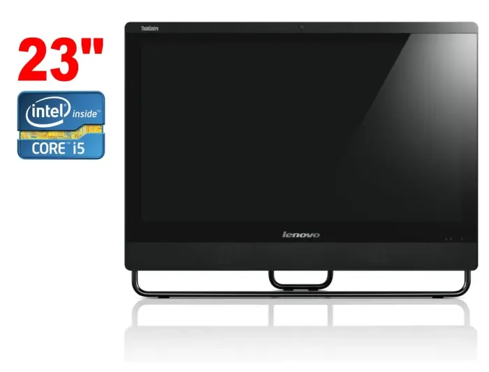 Моноблок Б-клас Lenovo ThinkCentre M93z / 23" (1920x1080) IPS / Intel Core i5-4590S (4 ядра по 3.0 - 3.7 GHz) / 8 GB DDR3 / 256 GB SSD / Intel HD Graphics 4600 / WebCam / DVD-RW / Win 10 б/в - зображення 1